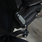 Aosom Office Chair Executive High Back Faux Leather Office Chair with Swivel Seat and Adjustable Height - Available in 2 Colours