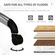 Aosom Office Chair Heavy Duty Microfibre Office Chair in Charcoal Grey