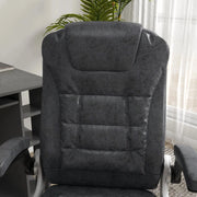 Aosom Office Chair Heavy Duty Microfibre Office Chair in Charcoal Grey