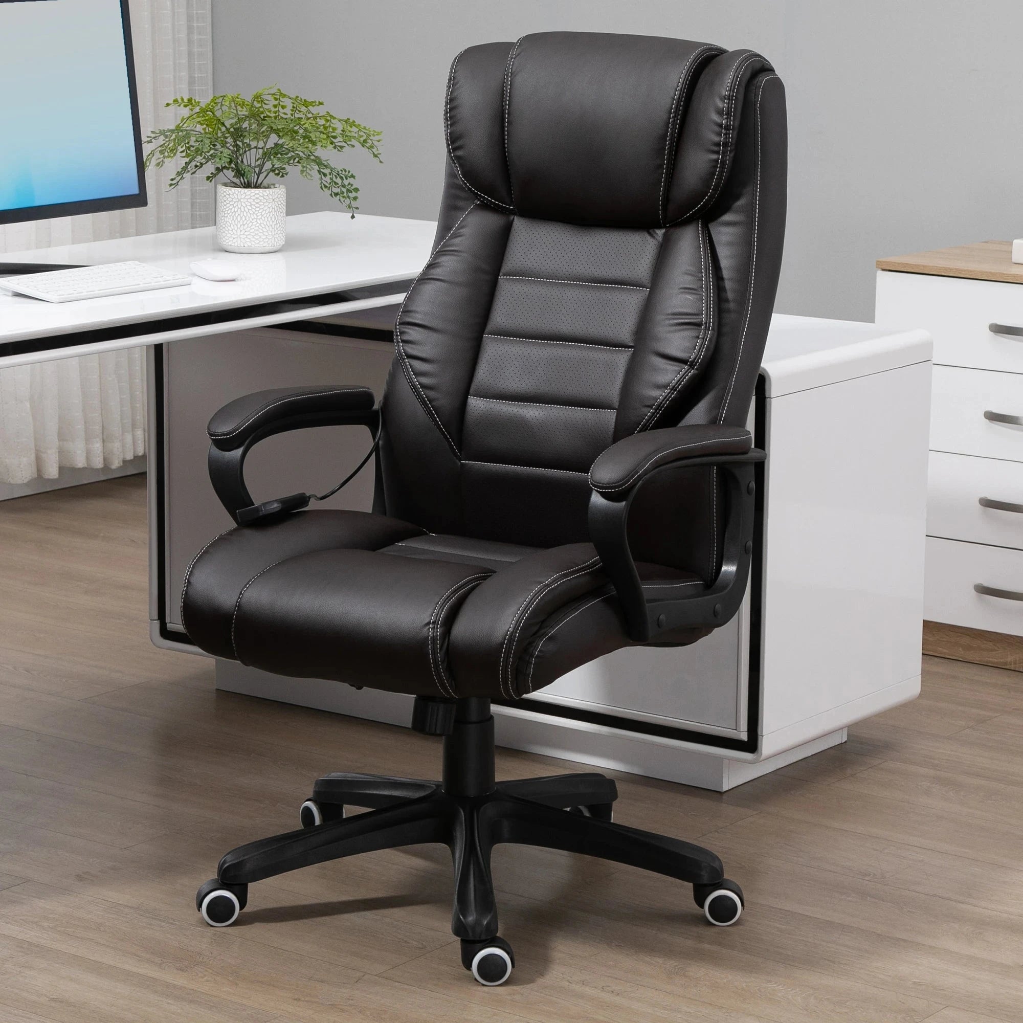 Aosom Vinsetto High Back Executive Faux Leather Massage Office