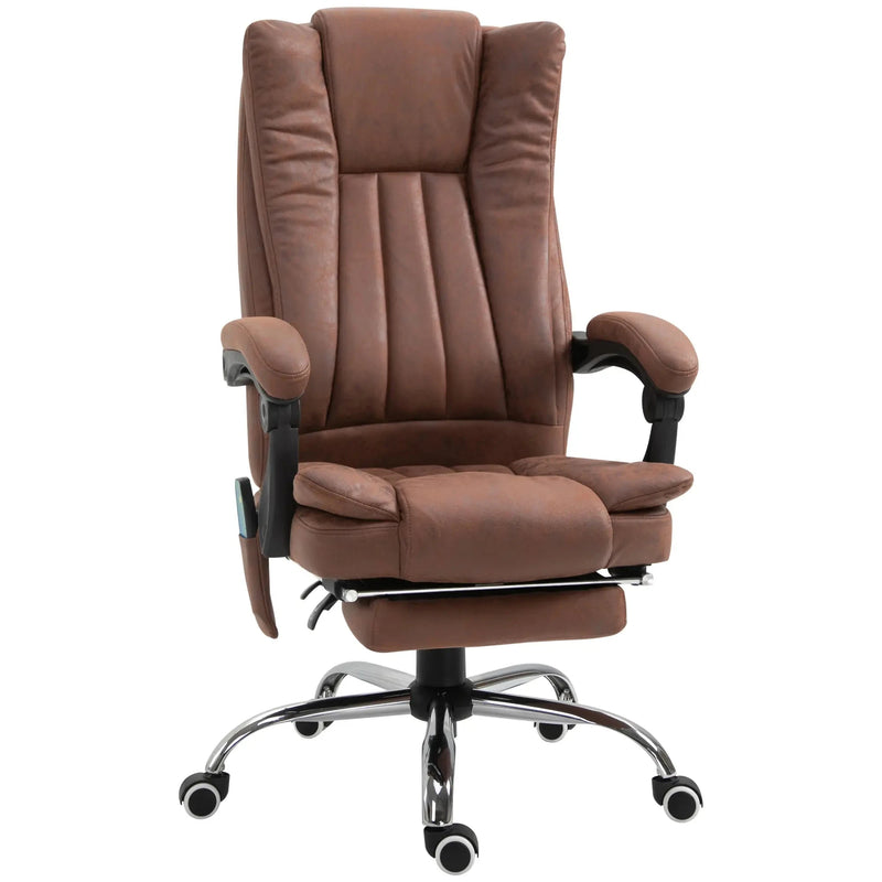 Aosom Office Chair Micro Fiber Massage Office Chair with 6-Point Vibration - Available in 3 Colours