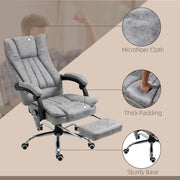 Aosom Office Chair Micro Fiber Massage Office Chair with 6-Point Vibration - Available in 3 Colours