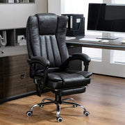 Aosom Office Chair Micro Fiber Massage Office Chair with 6-Point Vibration - Available in 3 Colours