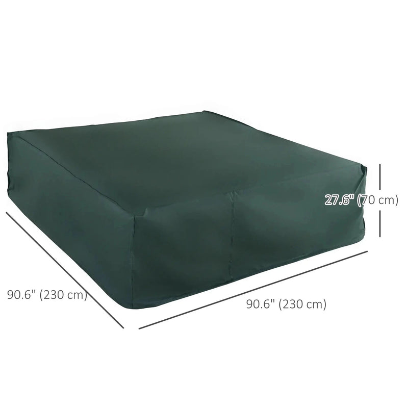 Aosom Outdoor Cover Large Water-Resistant Outdoor Patio Furniture Set Cover in Green - Available in 3 Sizes