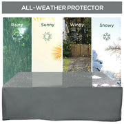 Aosom Outdoor Cover Patio Furniture Waterproof Cover for Lounge in Grey