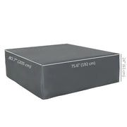 Aosom Outdoor Cover Patio Furniture Waterproof Cover for Lounge in Grey