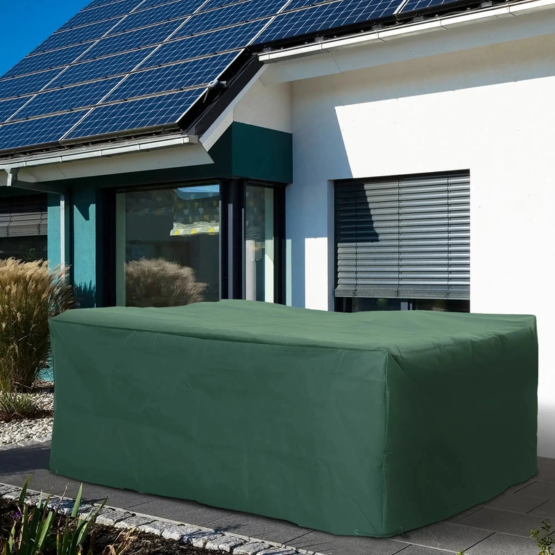 Aosom Outdoor Cover Water-Resistant Outdoor Patio Furniture Set Cover in Green - Available in 3 Sizes