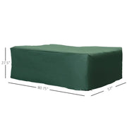 Aosom Outdoor Cover Water-Resistant Outdoor Patio Furniture Set Cover in Green - Available in 3 Sizes