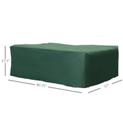 Aosom Outdoor Cover Water-Resistant Outdoor Patio Furniture Set Cover in Green - Available in 3 Sizes