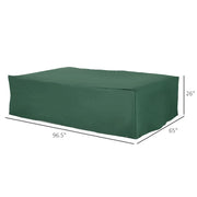 Aosom Outdoor Cover Water-Resistant Outdoor Patio Furniture Set Cover in Green - Available in 3 Sizes