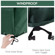 Aosom Outdoor Cover Water-Resistant Outdoor Patio Furniture Set Cover in Green - Available in 3 Sizes