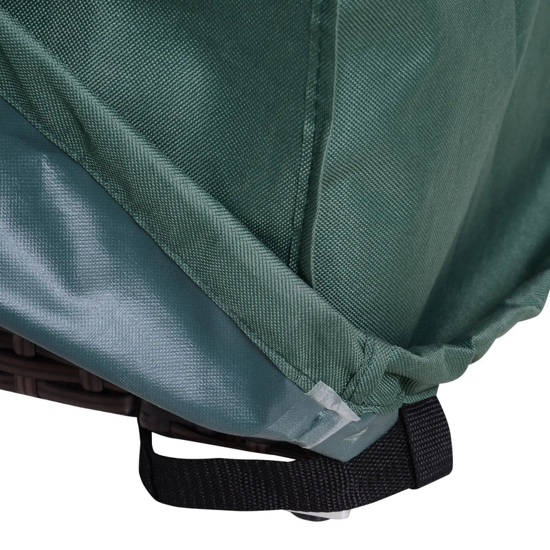 Aosom Outdoor Cover Water-Resistant Outdoor Patio Furniture Set Cover in Green - Available in 3 Sizes