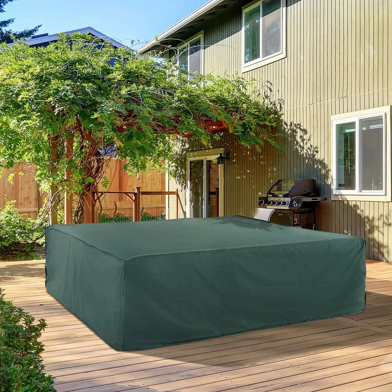 Aosom Outdoor Cover Water-Resistant Outdoor Patio Furniture Set Cover in Green - Available in 3 Sizes