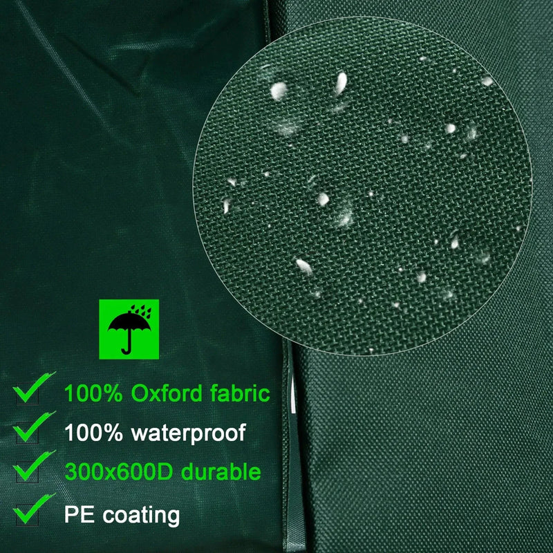 Aosom Outdoor Cover Water-Resistant Outdoor Patio Furniture Set Cover in Green - Available in 3 Sizes