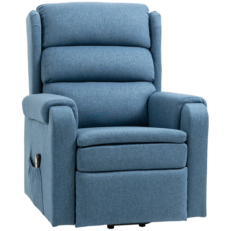 Aosom Recliner Blue Lift Power Recliner Chair - Available in 3 Colours
