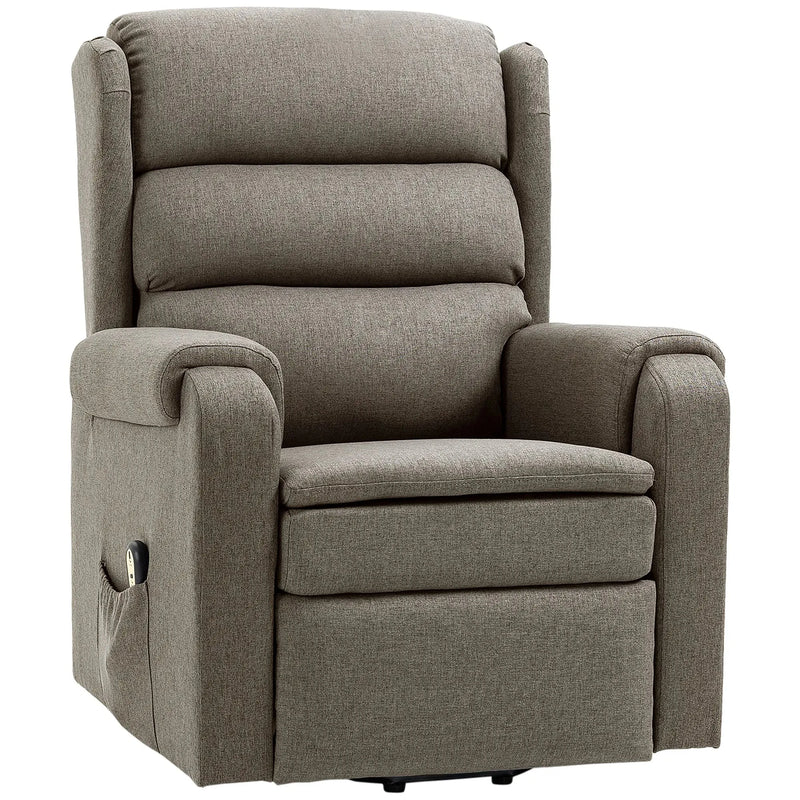 Aosom Recliner Brown Lift Power Recliner Chair - Available in 3 Colours