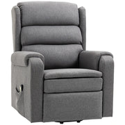 Aosom Recliner Dark Grey Lift Power Recliner Chair - Available in 3 Colours