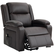 Aosom Recliner Faux Leather Upholstered Power Lift Recliner Chair - Available in 3 Colours