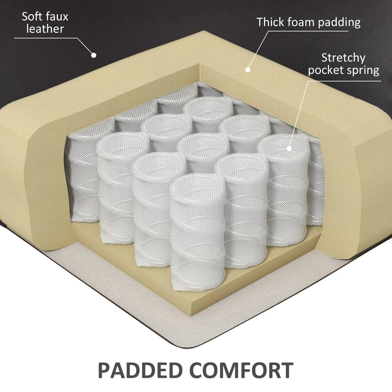 Aosom Recliner Faux Leather Upholstered Power Lift Recliner Chair - Available in 3 Colours