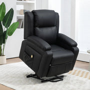 Aosom Recliner Faux Leather Upholstered Power Lift Recliner Chair - Available in 3 Colours