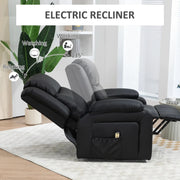 Aosom Recliner Faux Leather Upholstered Power Lift Recliner Chair - Available in 3 Colours