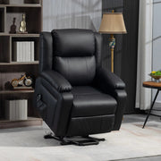 Aosom Recliner Faux Leather Upholstered Power Lift Recliner Chair - Available in 3 Colours