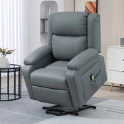 Aosom Recliner Faux Leather Upholstered Power Lift Recliner Chair - Available in 3 Colours