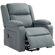 Aosom Recliner Faux Leather Upholstered Power Lift Recliner Chair - Available in 3 Colours
