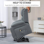 Aosom Recliner Faux Leather Upholstered Power Lift Recliner Chair - Available in 3 Colours