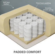 Aosom Recliner Faux Leather Upholstered Power Lift Recliner Chair - Available in 3 Colours