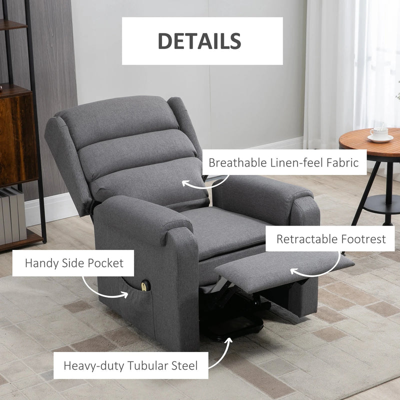 Aosom Recliner Lift Power Recliner Chair - Available in 3 Colours