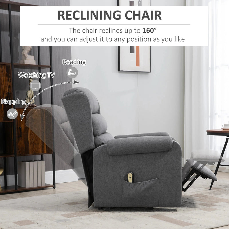 Aosom Recliner Lift Power Recliner Chair - Available in 3 Colours