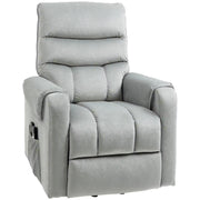 Aosom Recliner Power Massage Lift Recliner Chair with 8 Vibration Points in Grey