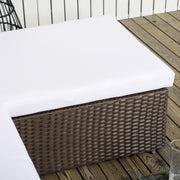 Aosom Sectional 3 Piece Modern Outdoor Patio Hand Woven Rattan Wicker Sectional Sofa with Coffee Table - Available in 2 Colours