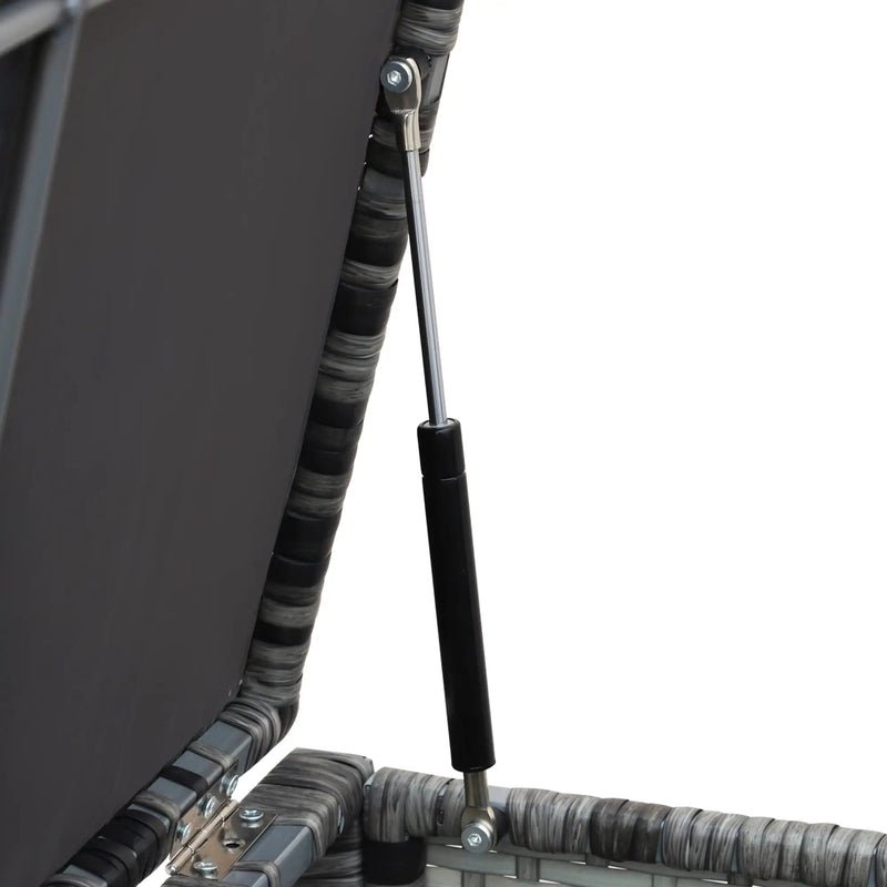 Aosom Sectional 4 Piece Outdoor Patio Corner Sectional Sofa with Coffee Table and Corner Table