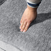 Aosom Sectional Modern Fabric L-Shaped Sectional Sofa with Reversible Chaise and Wooden Legs - Available in 2 Colours