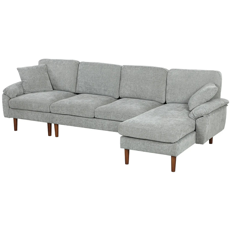 Aosom Sectional Modern L-Shaped Sectional Sofa with Reversible Chaise - Available in 3 Colours