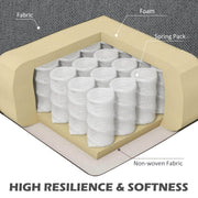 Aosom Sectional Modern L-Shaped Sectional Sofa with Reversible Chaise - Available in 3 Colours