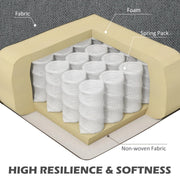 Aosom Sectional Modern L-Shaped Sectional Sofa with Reversible Chaise - Available in 3 Colours