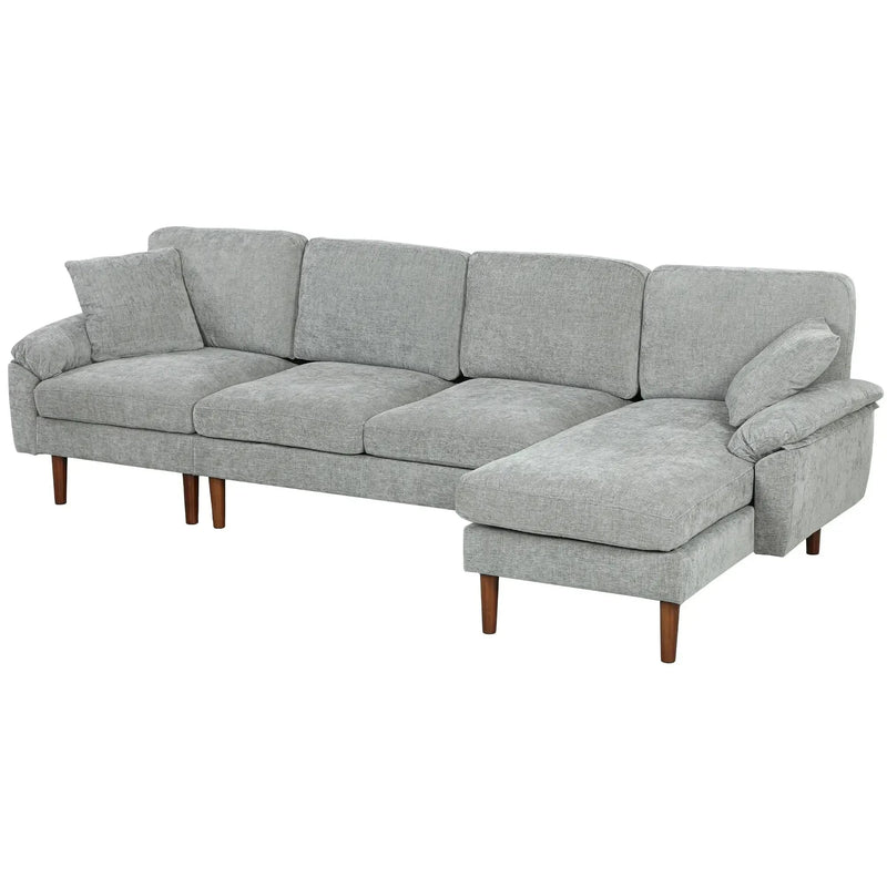 Aosom Sectional Modern L-Shaped Sectional Sofa with Reversible Chaise - Available in 3 Colours