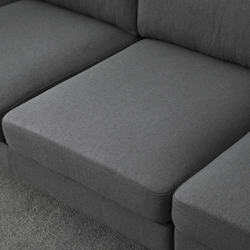 Aosom Sectional Modern L-Shaped Sectional Sofa with Reversible Chaise - Available in 3 Colours