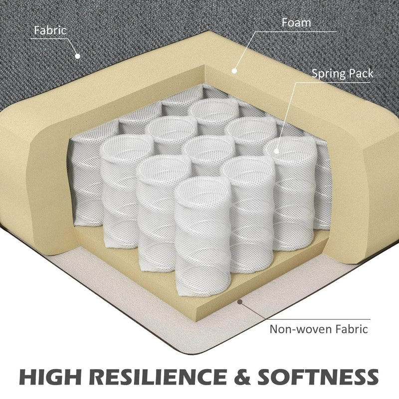 Aosom Sectional Modern L-Shaped Sectional Sofa with Reversible Chaise - Available in 3 Colours