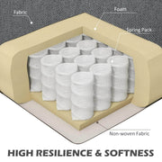 Aosom Sectional Modern L-Shaped Sectional Sofa with Reversible Chaise - Available in 3 Colours