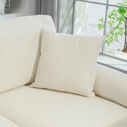 Aosom Sectional Modern L-Shaped Sectional Sofa with Reversible Chaise in Cream White