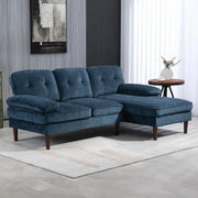 Aosom Sectional Modern Tufted L-Shaped Sectional Sofa with Right Facing Chaise - Available in 2 Colours