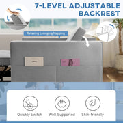 Aosom Sleeper Chair HOMCOM Convertible Pull Out Sleeper Chair with USB - Available in 2 Colours