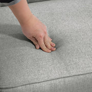 Aosom Sofa Button Tufted Fabric Convertible Sofa Bed with Adjustable Back - Available in 3 Colours