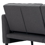 Aosom Sofa Button Tufted Fabric Convertible Sofa Bed with Adjustable Back - Available in 3 Colours