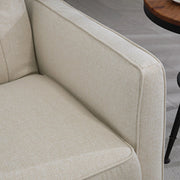 Aosom Sofa Button Tufted Fabric Convertible Sofa Bed with Adjustable Back - Available in 3 Colours