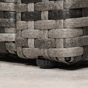 Aosom Sofa Set 6 Piece Outdoor Patio Rattan Wicker Conversation Sofa Set with Storage Coffee Table and End Table - Available in 2 Colours